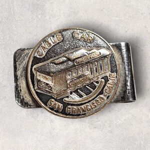 Vintage San Francisco Cable Car Money Clip Powell & Mason Line #514 Souvenir